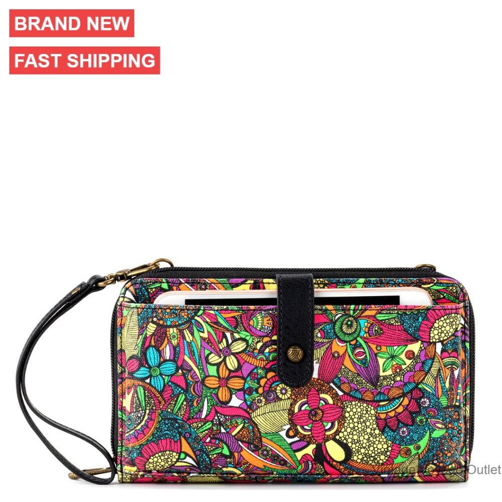 Large Smartphone Crossbody Bag With Detachable Straps, 18 Pockets